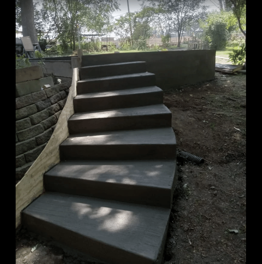 Concrete stair replacement contractor central Iowa