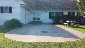 stamped patio
