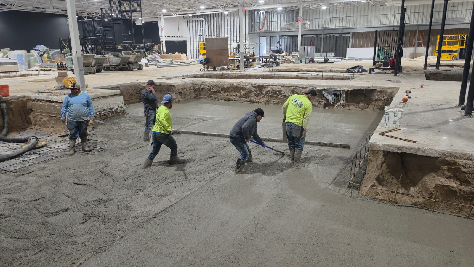 The Colin Concrete Des Moines crew on a project in the Des Moines metro