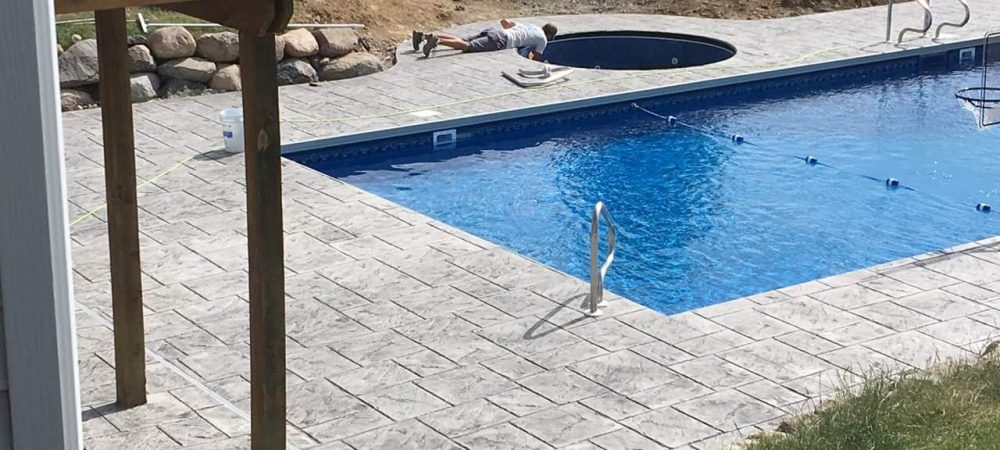 Pool Stamped Patio Des Moines